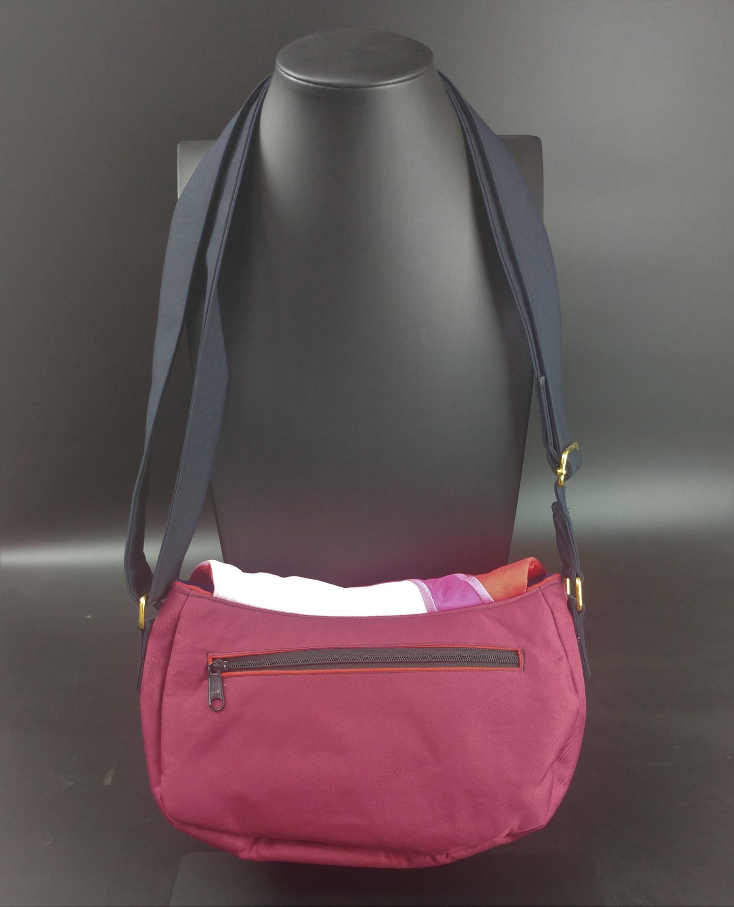 Garnet Half-Circle Purse