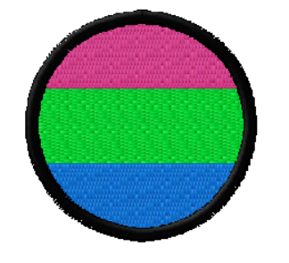 Polysexual Pride Patches