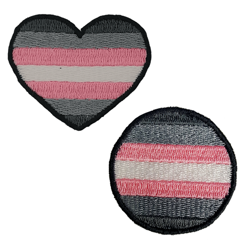 Demigirl Pride Patches