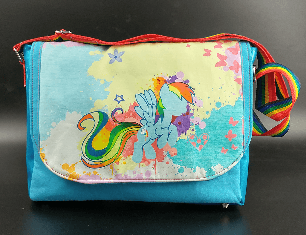 Rainbow Dash Laptop Messenger Bag