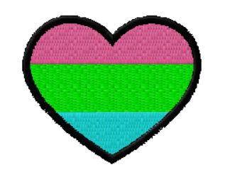 Polysexual Pride Patches